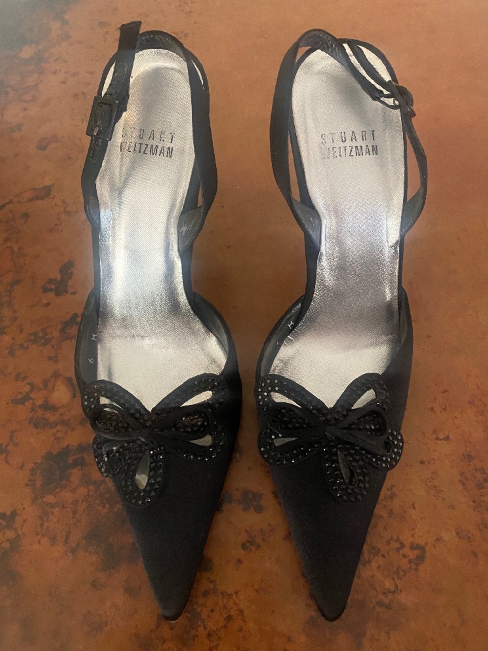 Stuart Weitzman evening black shoes